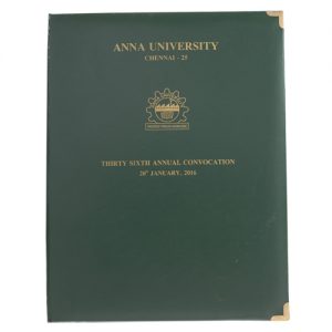 Convocation file manufacturer in india